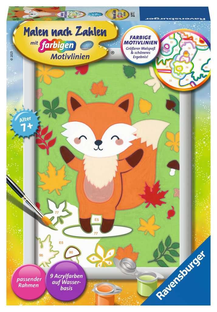 Ravensburger Beschäftigung - Malen nach Zahlen - 28777 - Süßer Fuchs – Kinder ab 7 Jahren