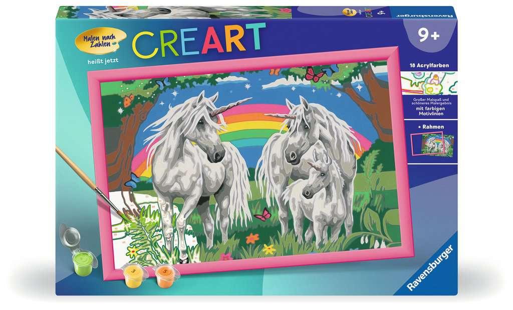 Produktbild Ravensburger Beschäftigung - CreArt - Malen nach Zahlen  28908 - Fabelhafte Einhornwelt  – Kinder ab 9 Jahren 2 von 2
