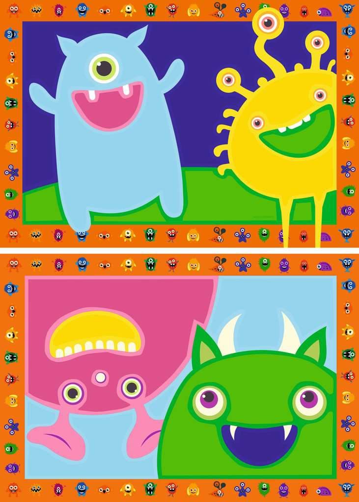 Ravensburger Beschäftigung - CreArt, Malen nach Zahlen Junior - Lustige Monster