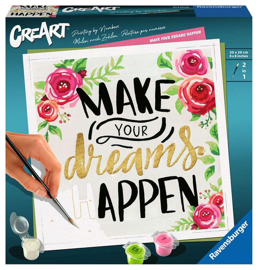 Ravensburger Beschäftigung - CreArt - Malen nach Zahlen 29028 – Make your dreams happen