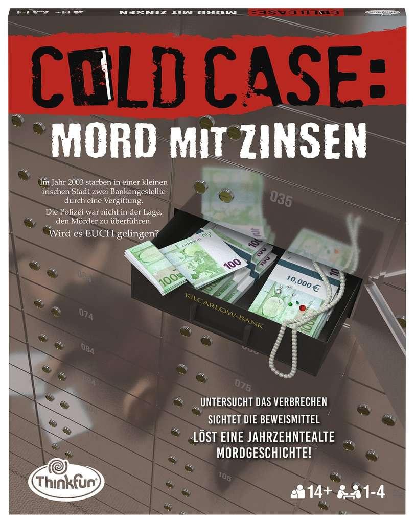 ThinkFun - Cold Case: Mord mit Zinsen. Der Krimi im eigenen Heim. Wer findet den Mörder?