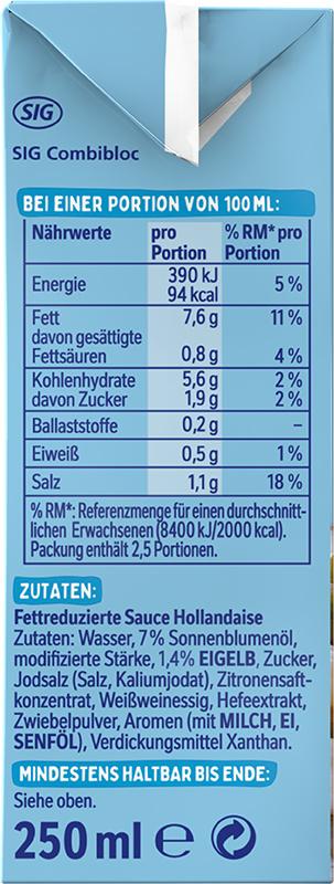 Produktbild THOMY Les Sauces Hollandaise Légère 4 von 5