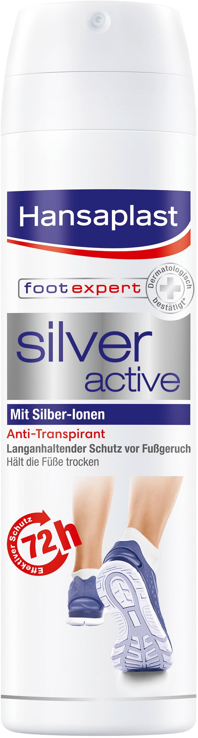 Hansaplast Silver Active Fußdeo Anti-Transpirant Spray