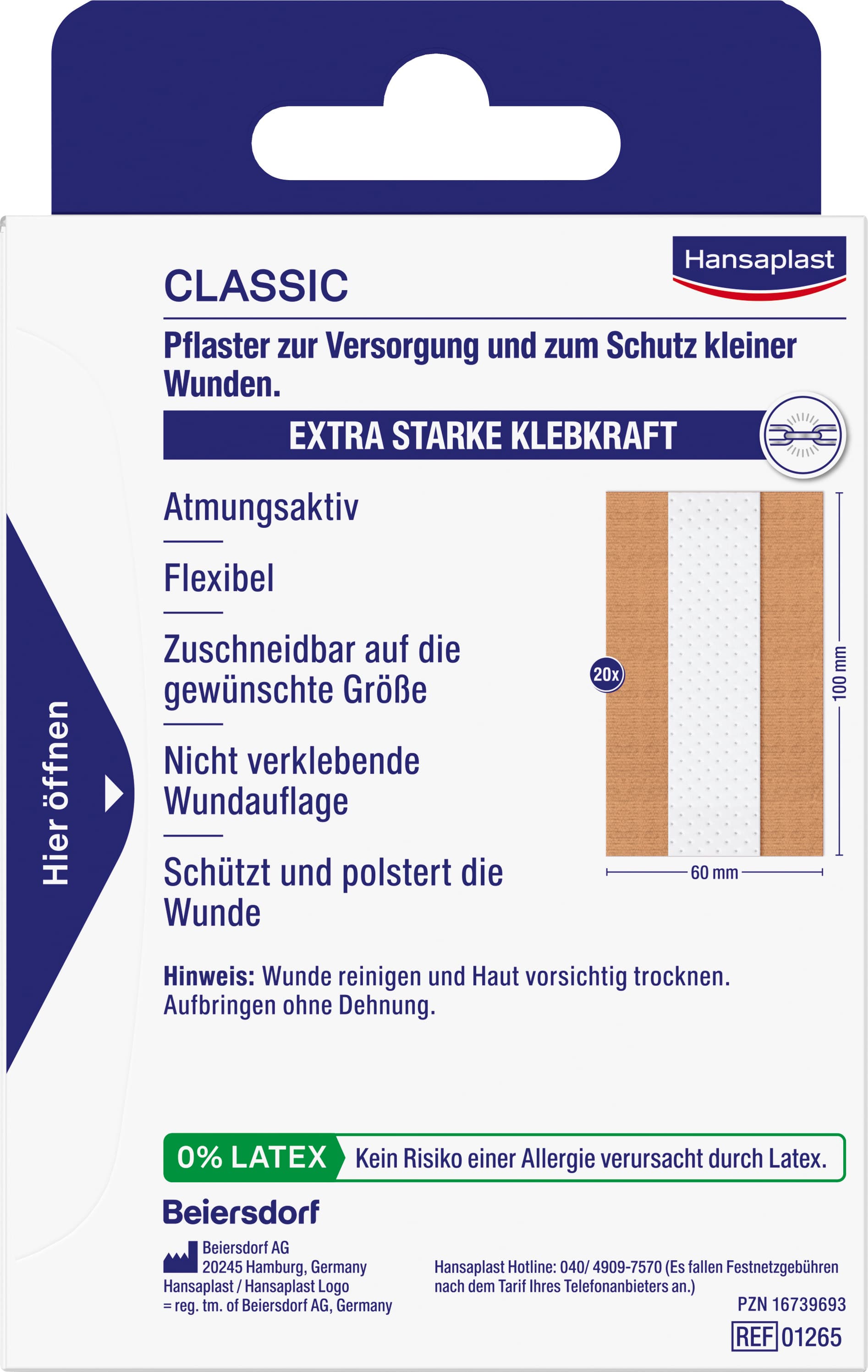 Produktbild Hansaplast Classic Pflaster 2 von 6