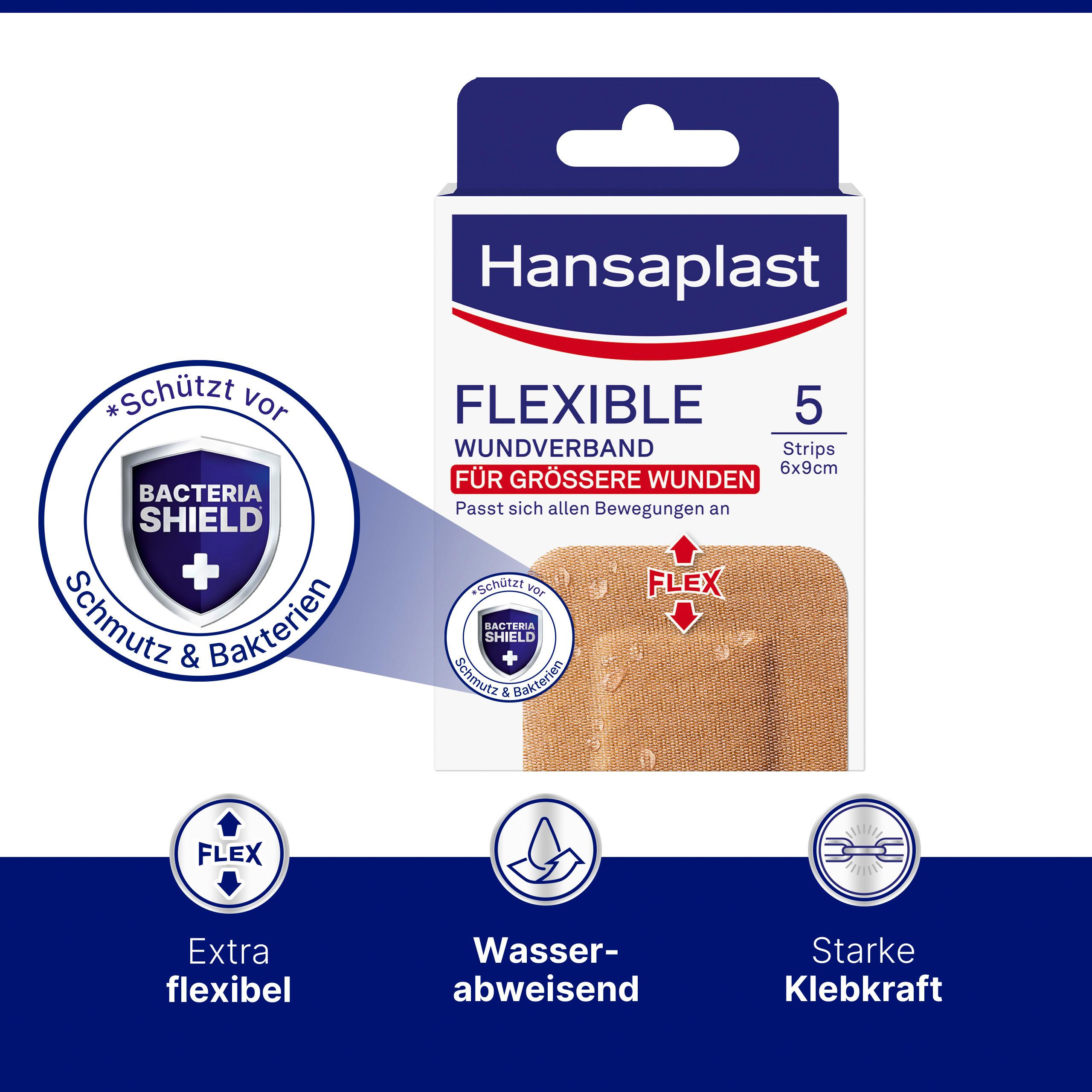 Produktbild Hansaplast Flexible Wundverband 6x9 cm 5 von 6