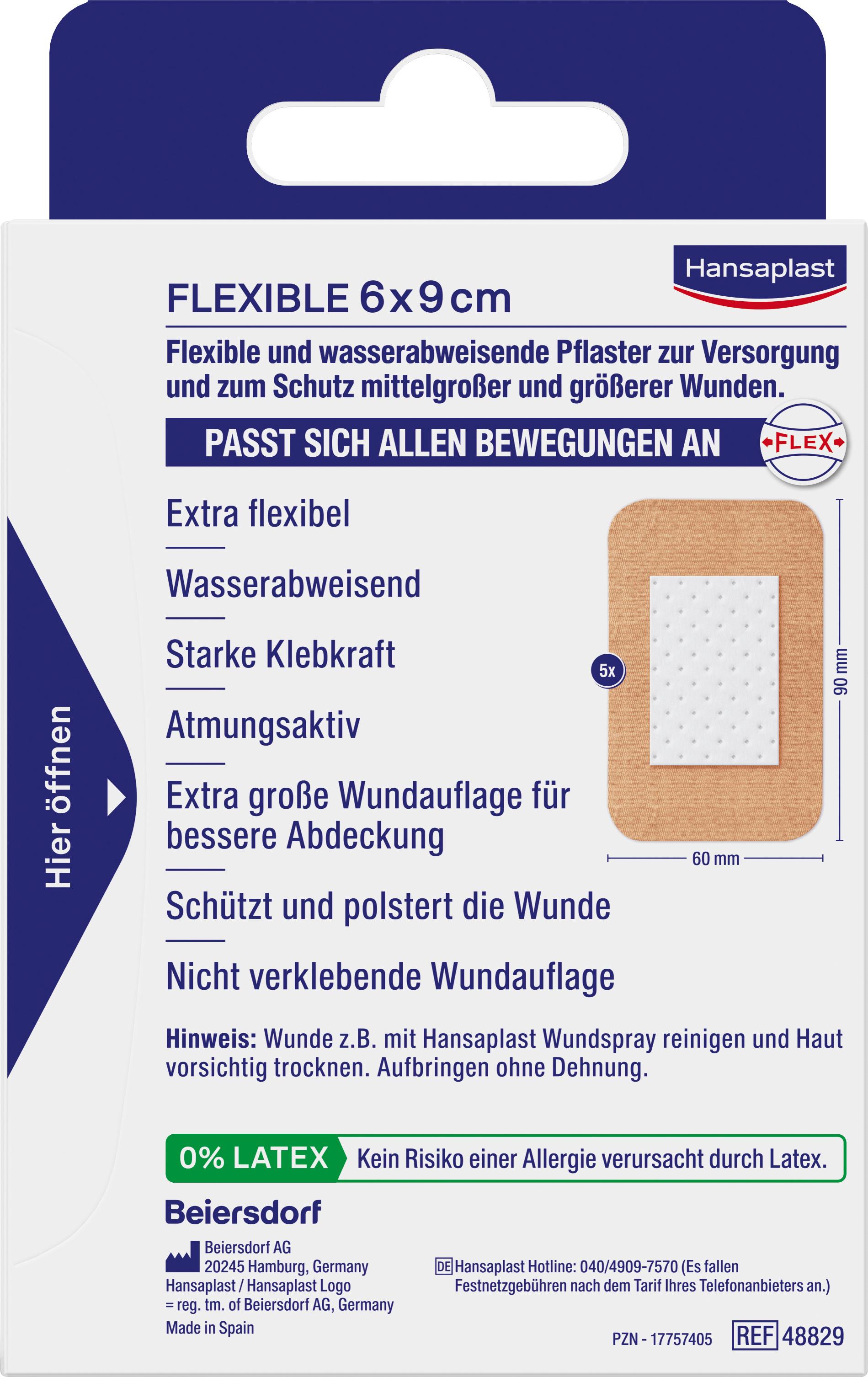 Produktbild Hansaplast Flexible Wundverband 6x9 cm 2 von 6