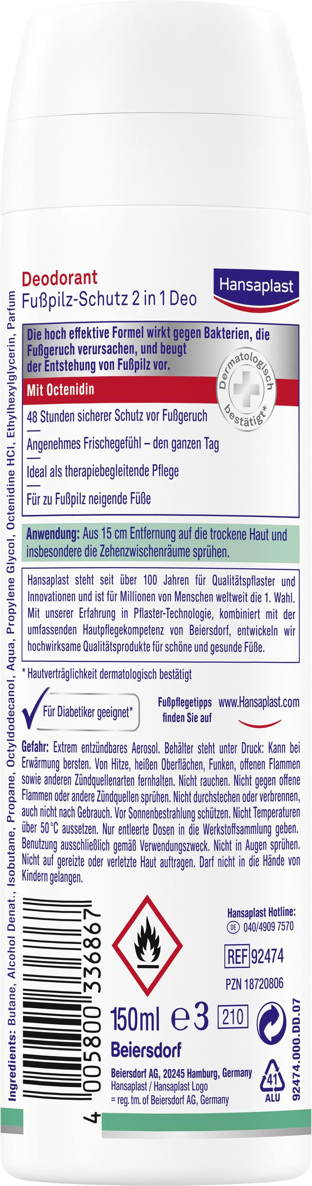 Produktbild Hansaplast Fußpilzschutzspray 2in1 2 von 2