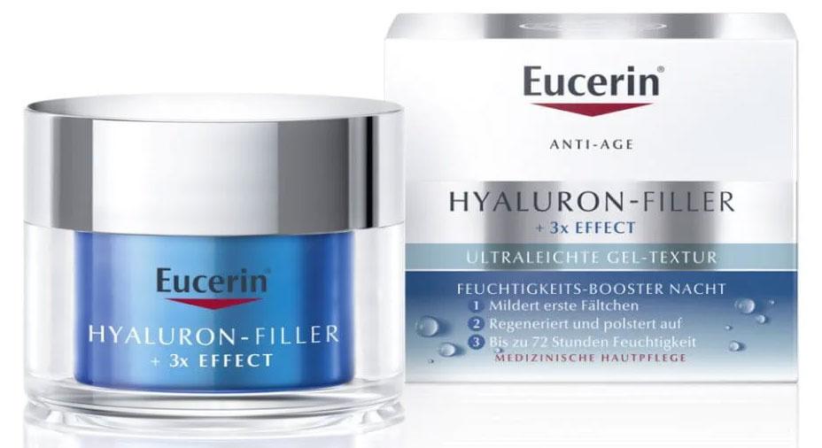 Eucerin Hyaluron-Filler + 3x Effect Feuchtigkeits-Booster Nacht