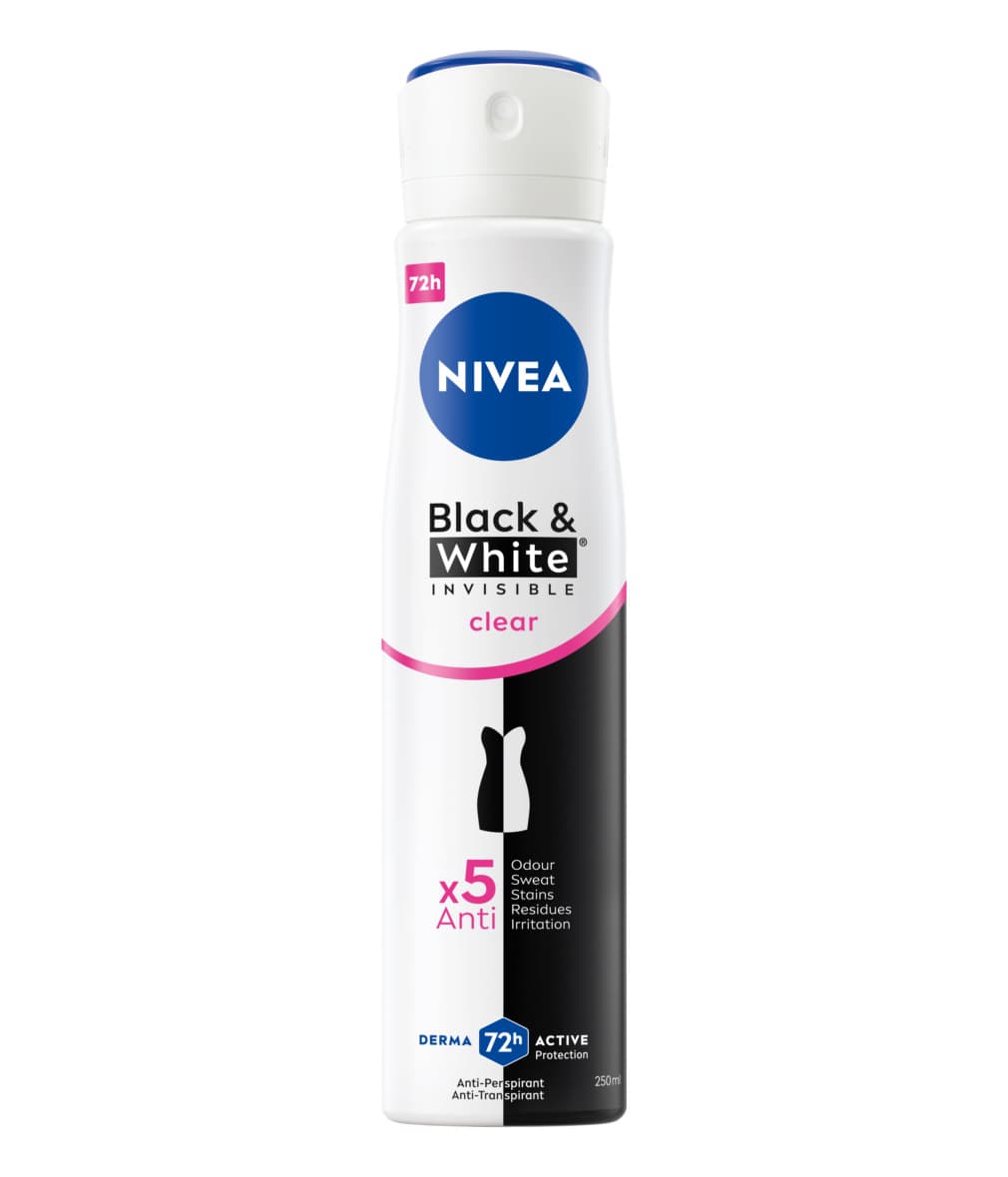 NIVEA Black & White Invisible Clear Deo Spray