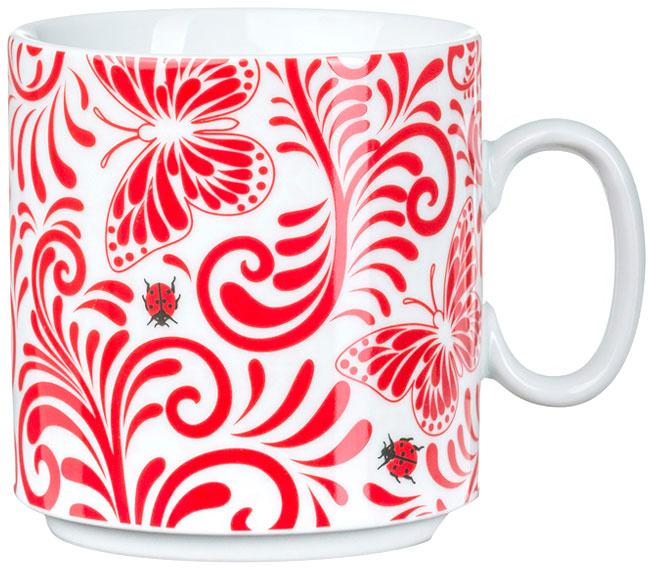 Käfer Haferl Kaffeetasse Schmetterling