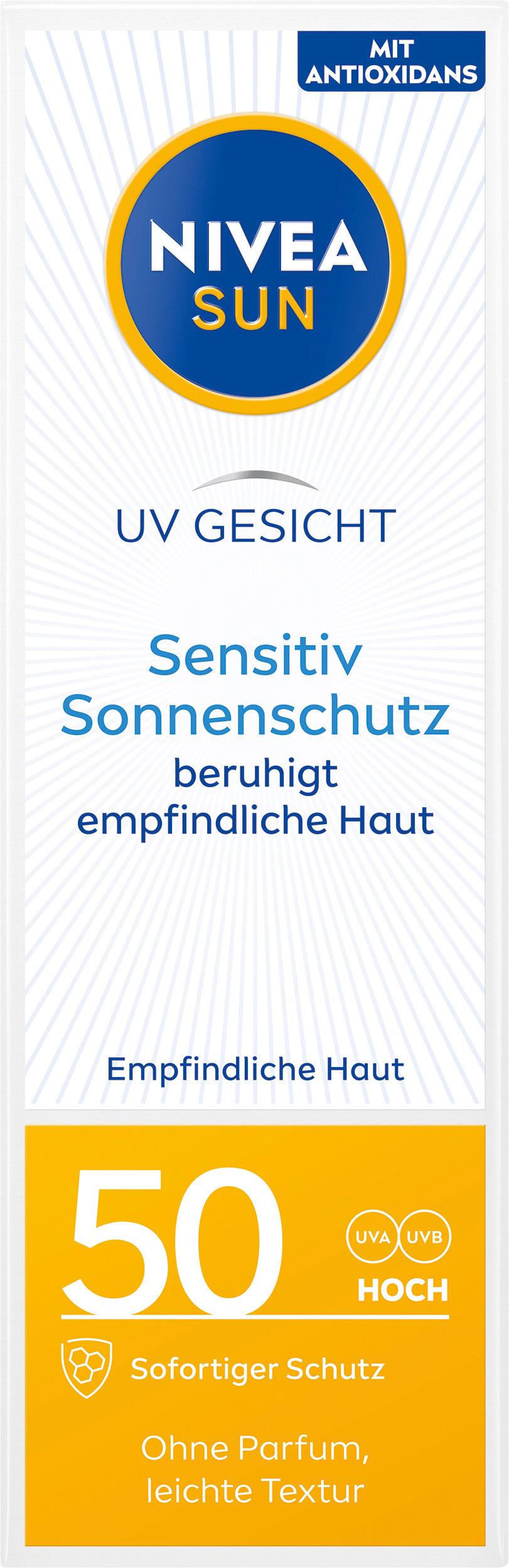 Produktbild NIVEA Sun UV Gesicht sensitiv Sonnenschutz LF50 2 von 2