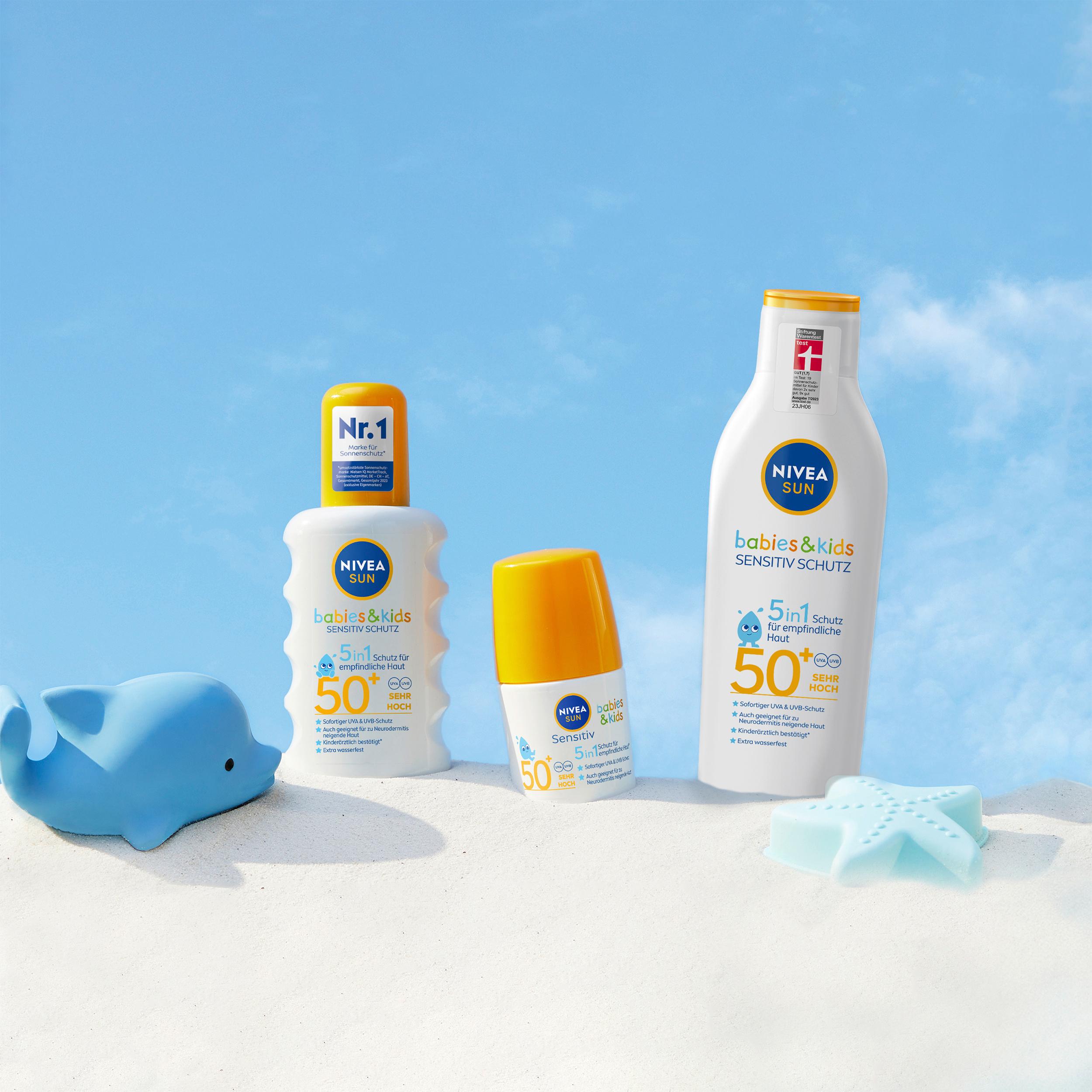 Produktbild NIVEA SUN Kids sensitiv Schutz&Pflege 50+ Sonnenmilch 3 von 6