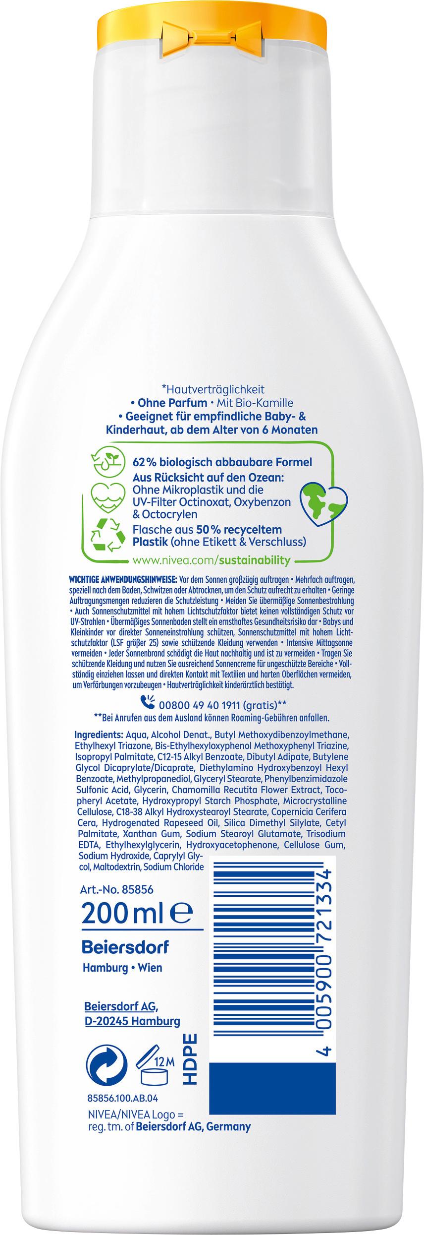 Produktbild NIVEA SUN Kids sensitiv Schutz&Pflege 50+ Sonnenmilch 2 von 6