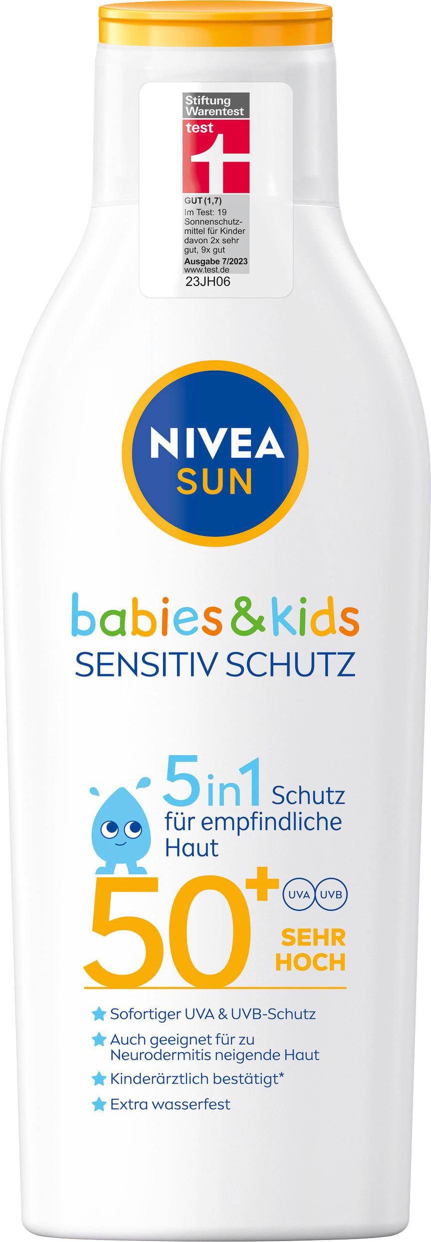 NIVEA SUN Kids sensitiv Schutz&Pflege 50+ Sonnenmilch