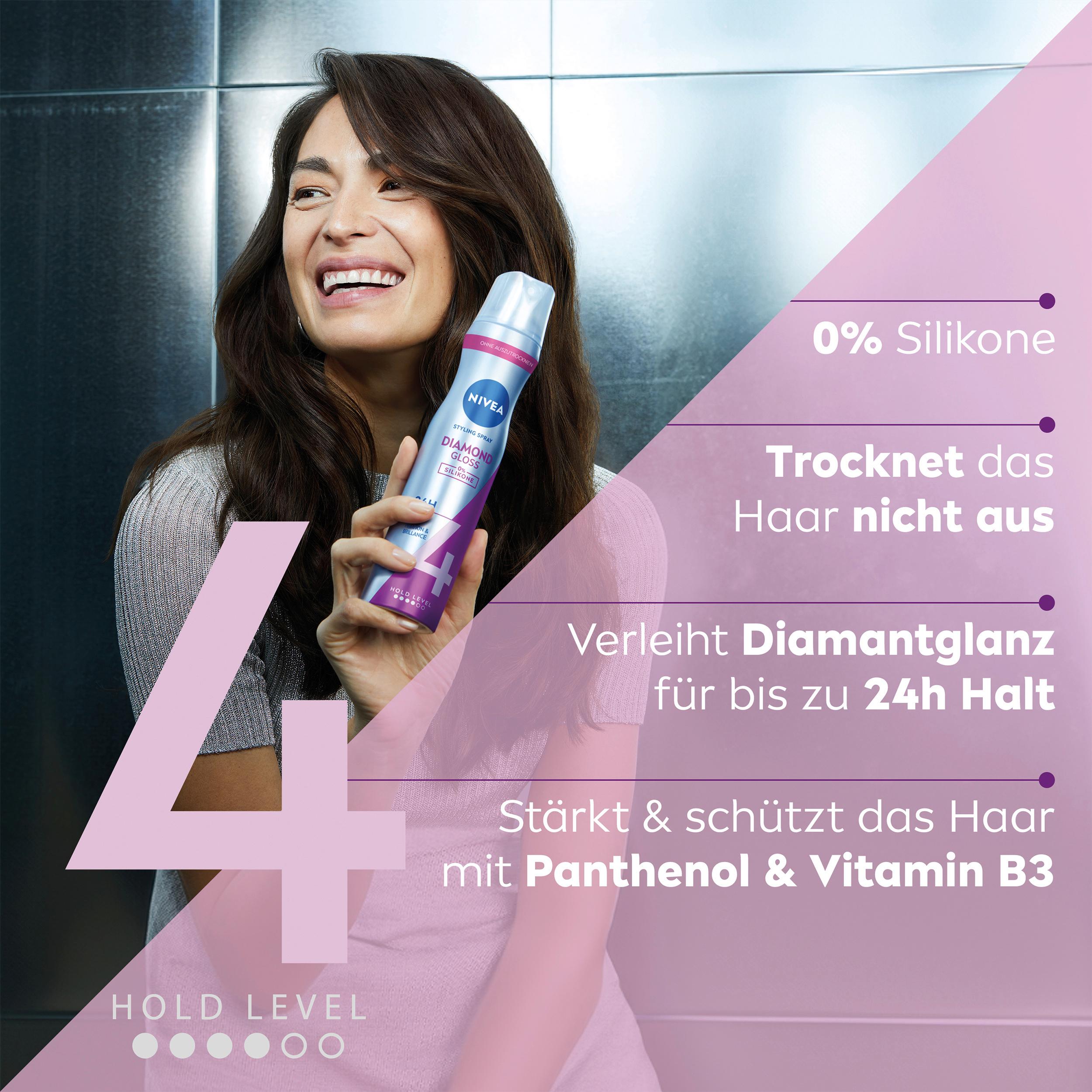 Produktbild NIVEA Diamant Glanz Haarspray Extra Stark 4 von 6