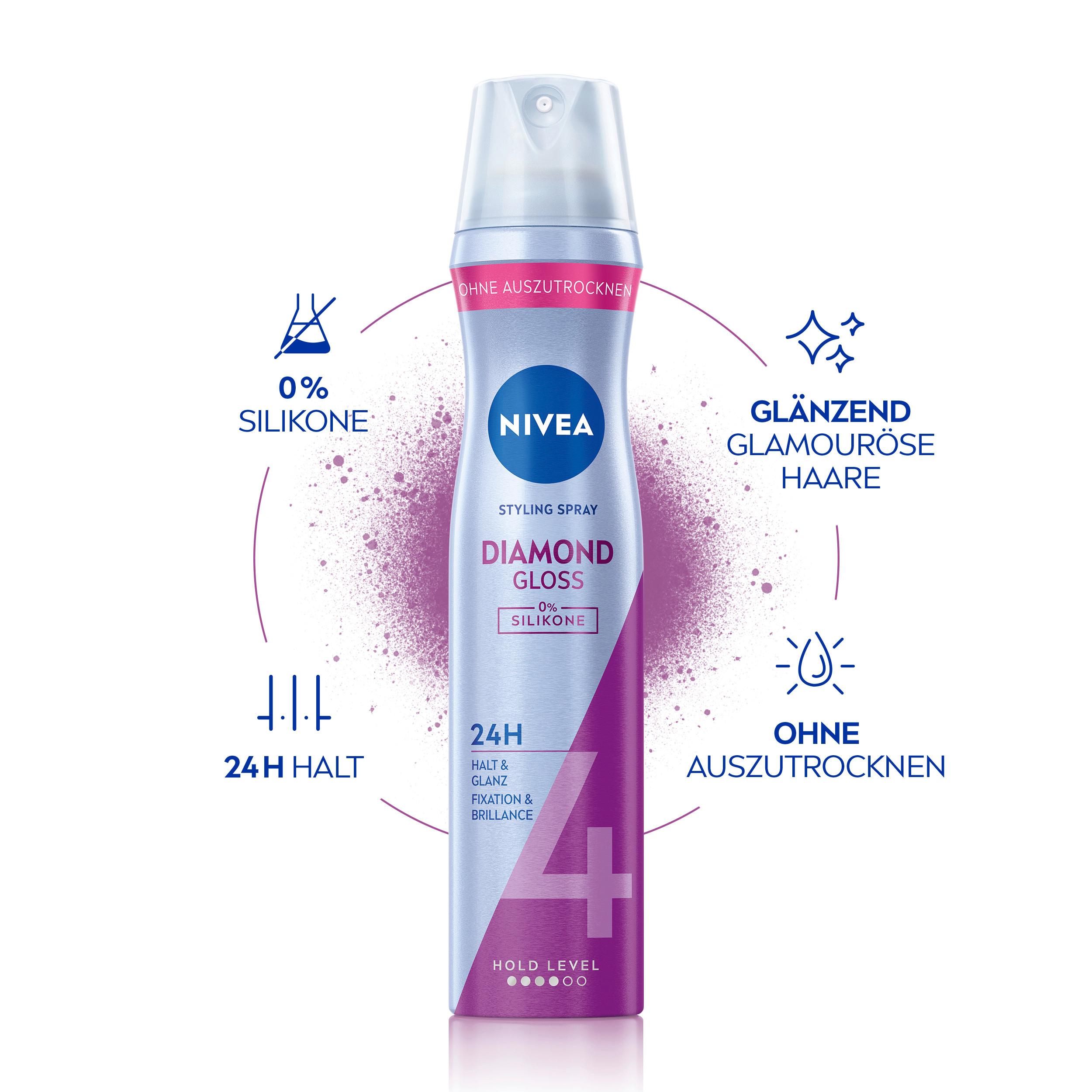 Produktbild NIVEA Diamant Glanz Haarspray Extra Stark 6 von 6