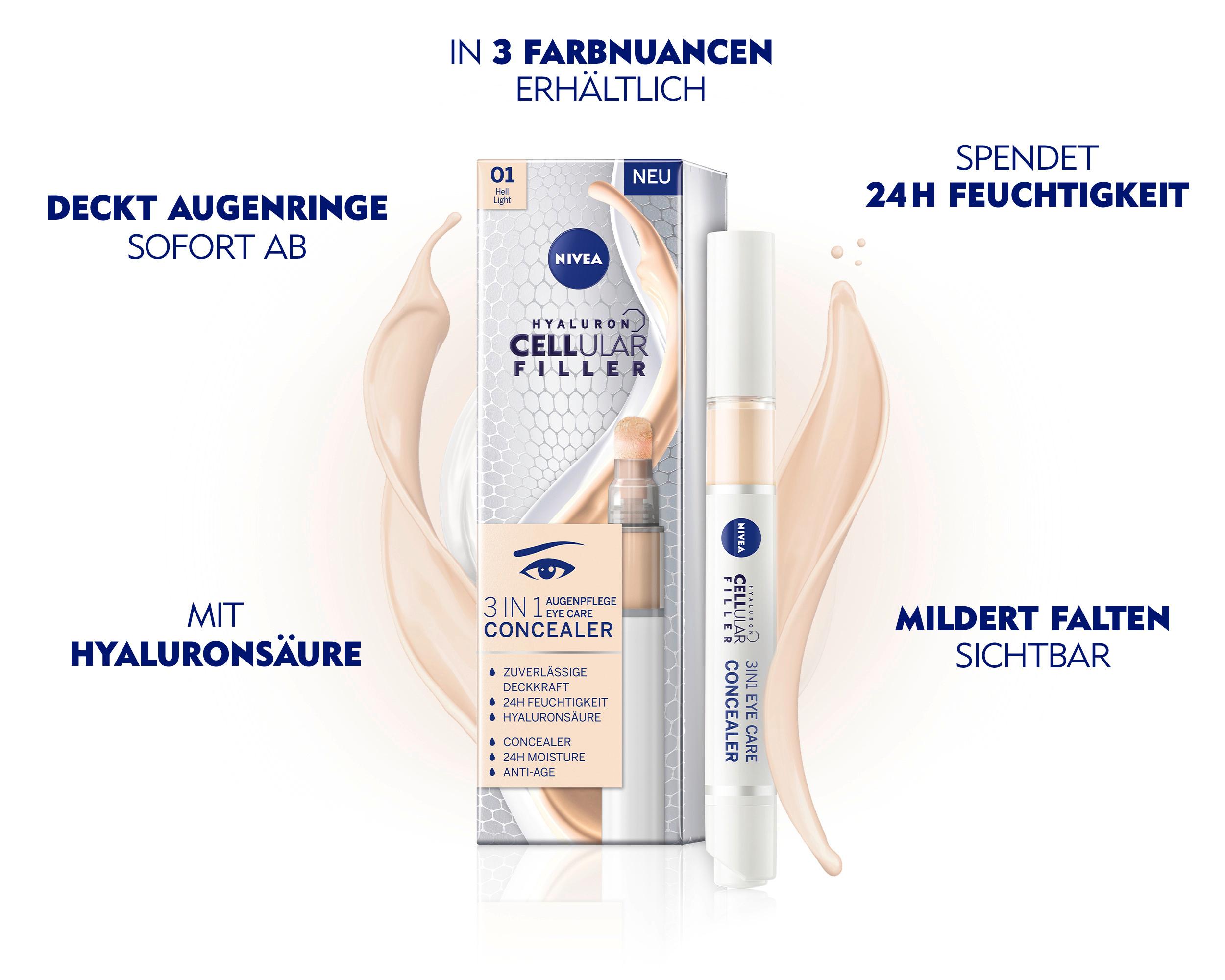 Produktbild NIVEA Cellular 3in1 Augenpflege Concealer 6 von 8