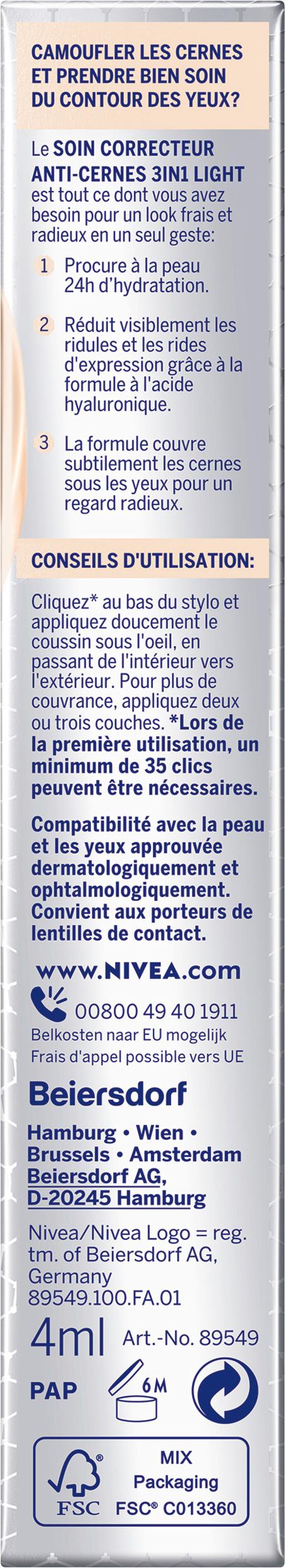 Produktbild NIVEA Cellular 3in1 Augenpflege Concealer 5 von 8