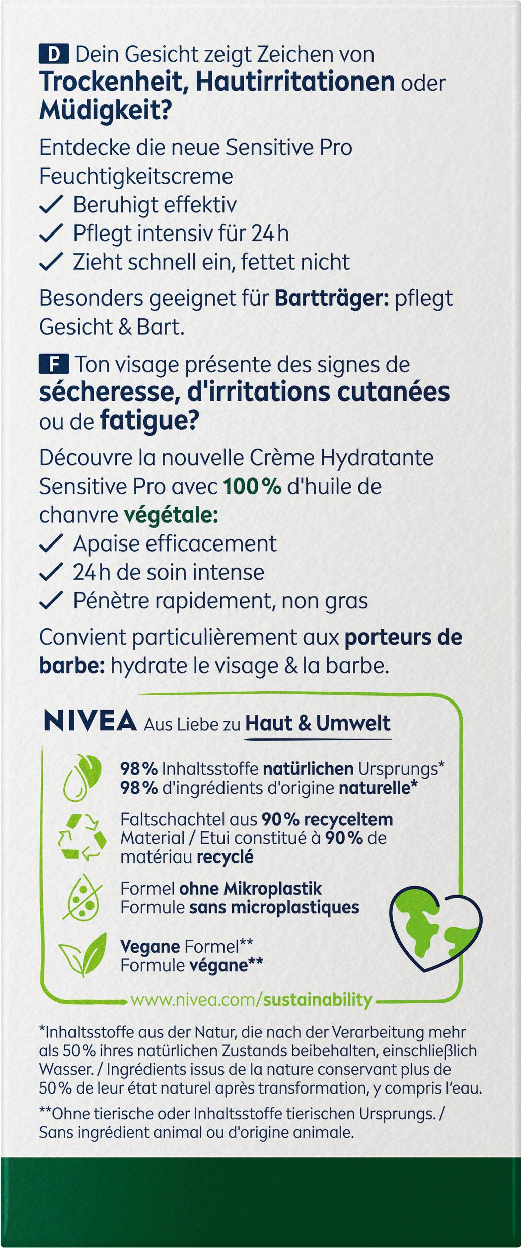Produktbild NIVEA MEN Sensitive Pro Feuchtigkeitscreme 2 von 7