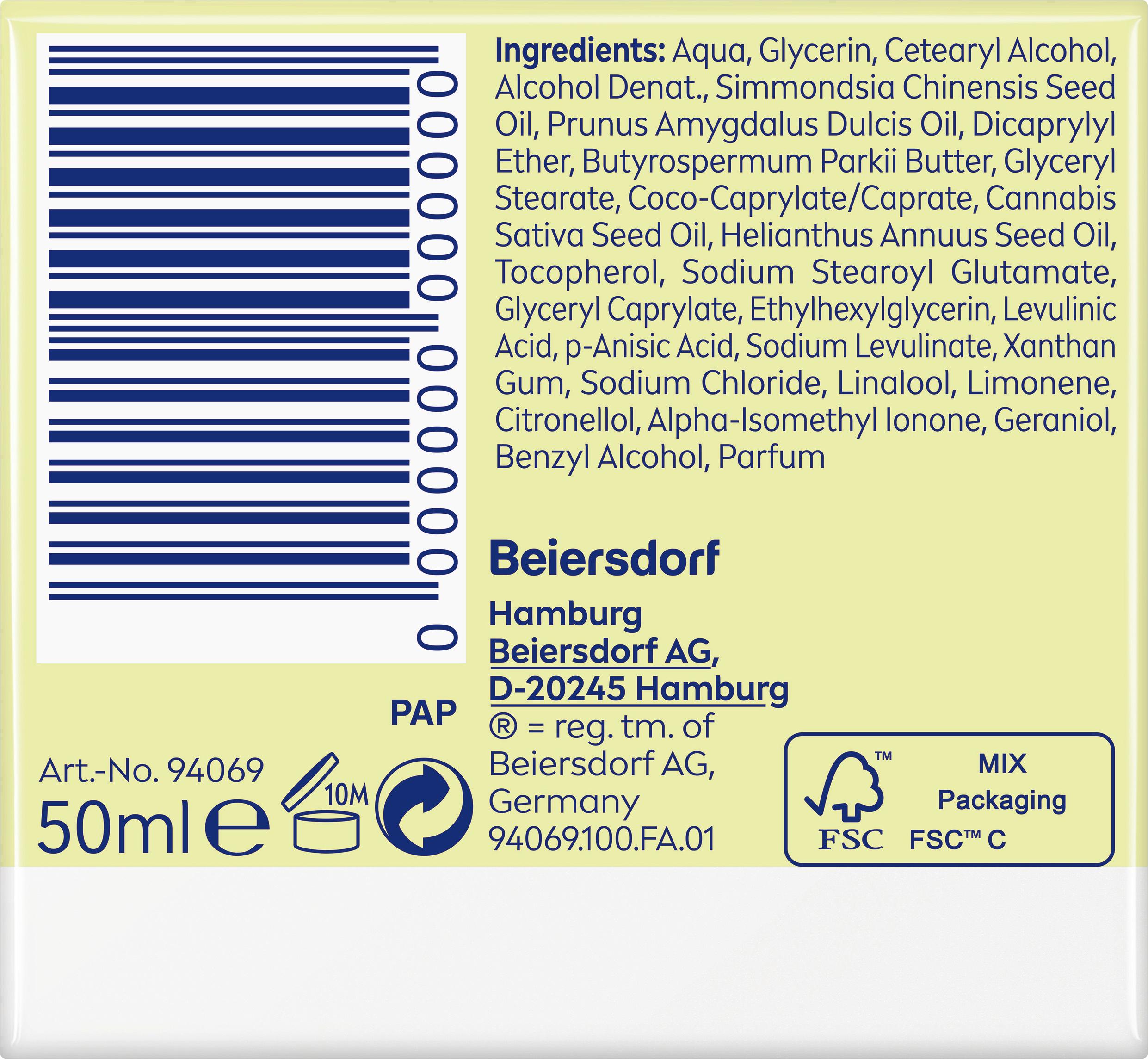 Produktbild NIVEA Natural Balance Bio Hanfsamenöl Beruhigende Tagespflege 3 von 3