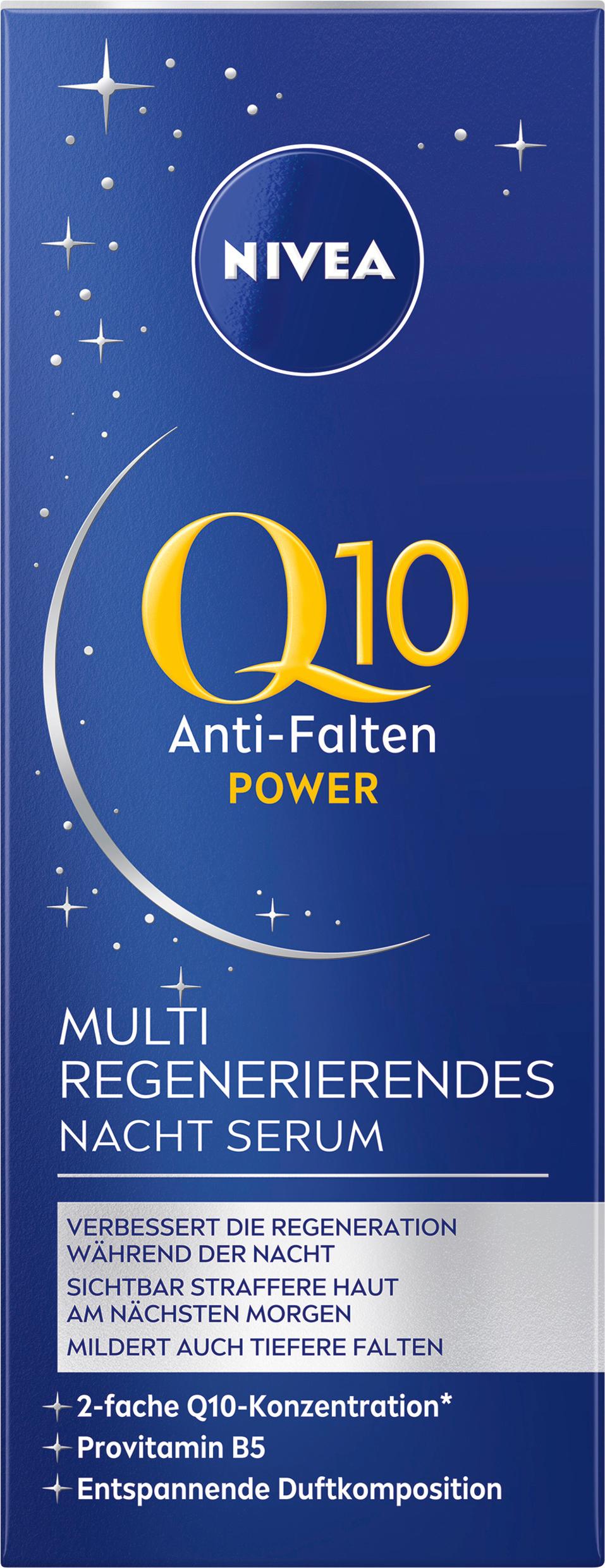 NIVEA Q10 Anti Falten Power Multi regenerierendes Nacht Serum