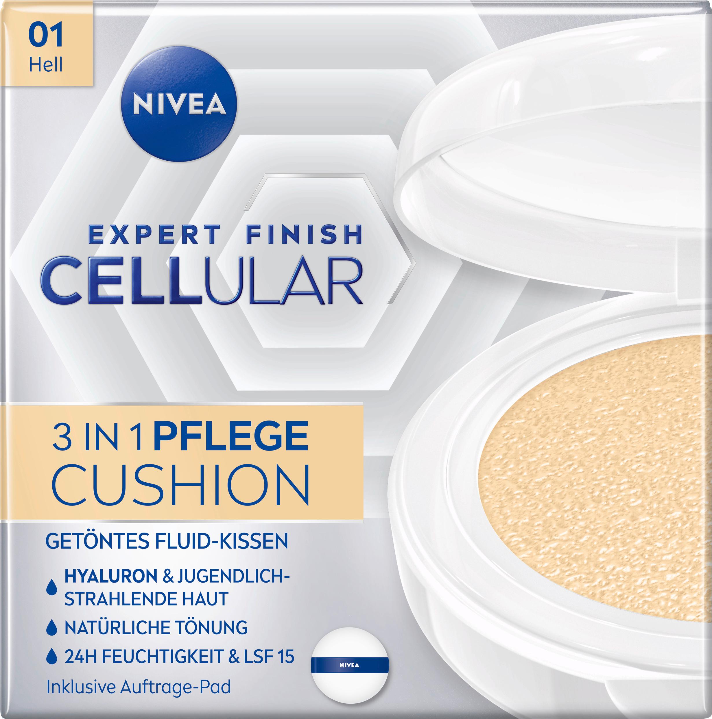 NIVEA Cellular Expert Finish 3in1 Pflege Cushion Hell
