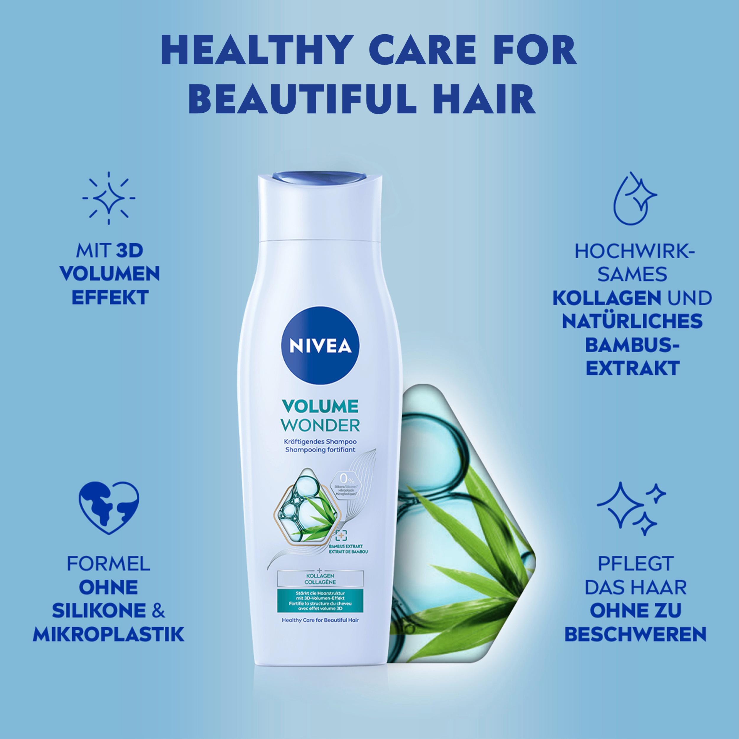 Produktbild NIVEA Volumen&Kraft Shampoo Glanz Serum feines plattes Haar 4 von 6