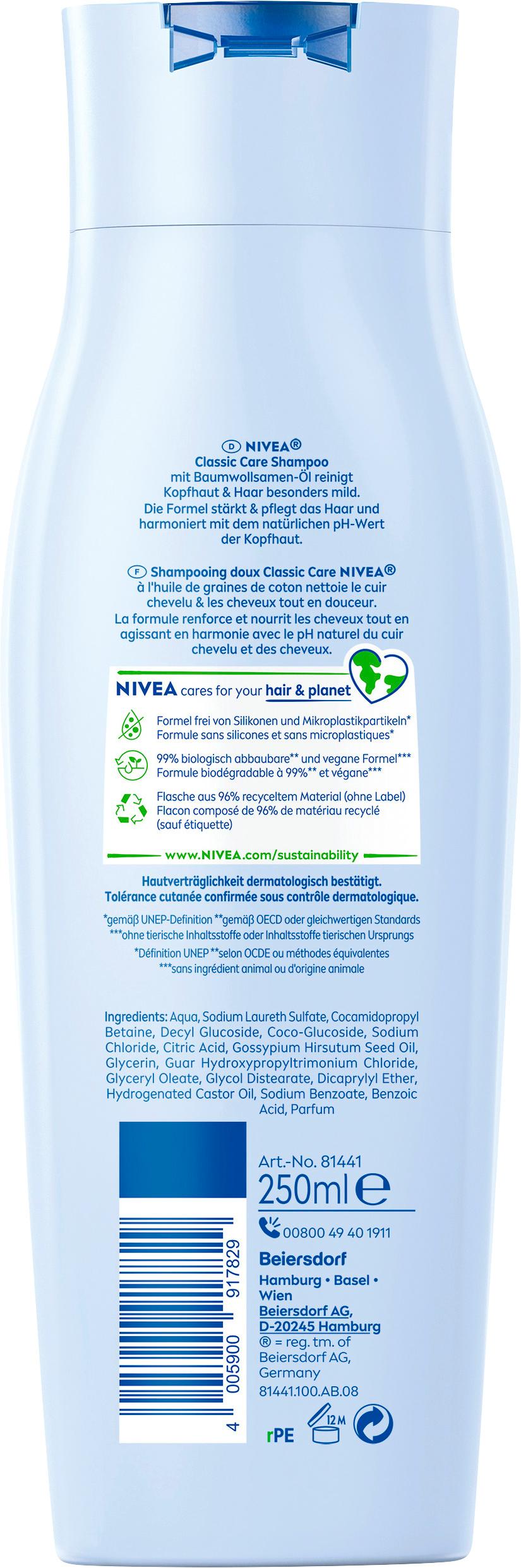 Produktbild NIVEA Classic Mild Shampoo Glanz Serum normales Haar 2 von 4