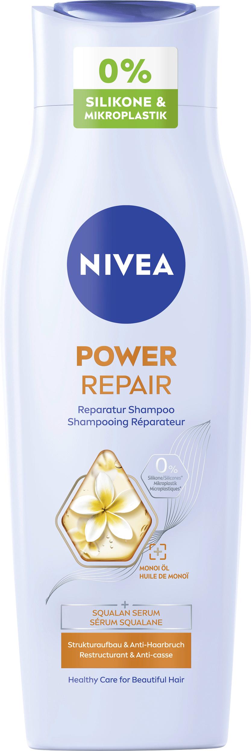 NIVEA Reparatur&Gezielte Pflege Shampoo mit Glanz Serum