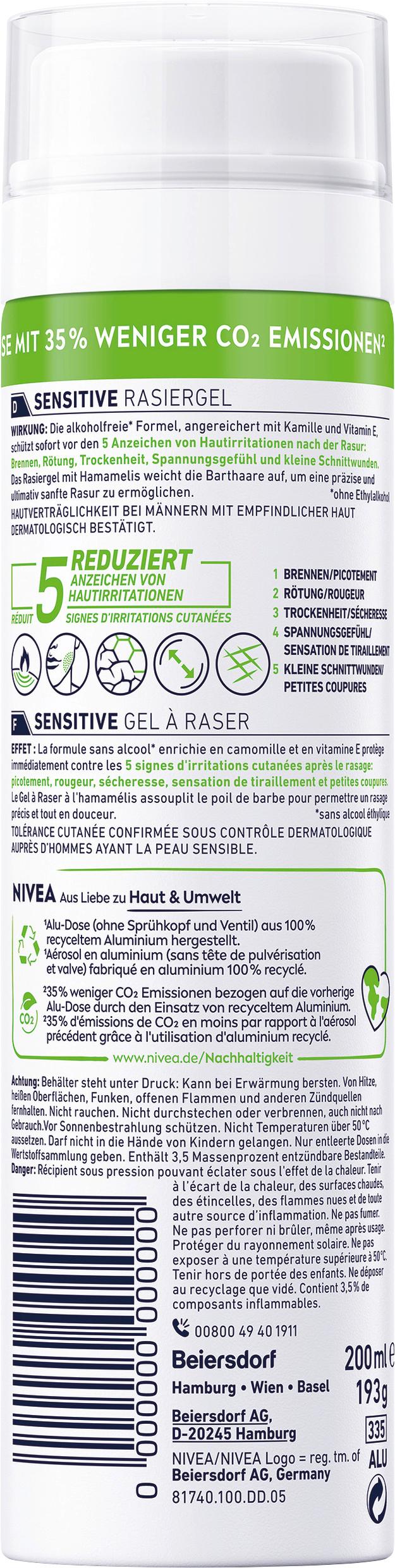 Produktbild NIVEA MEN Sensitive Rasiergel 2 von 7