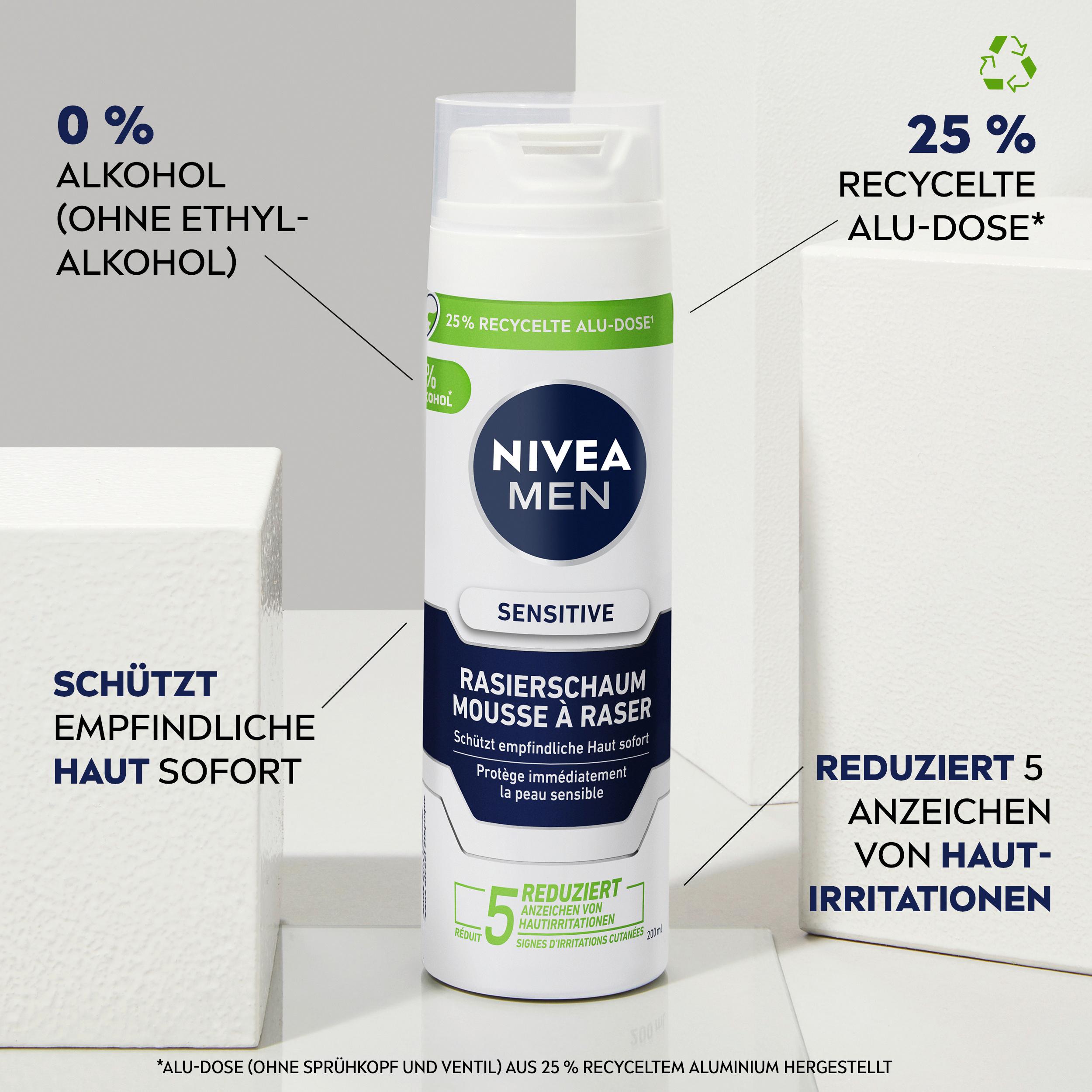 Produktbild NIVEA MEN Sensitive Rasierschaum 4 von 7