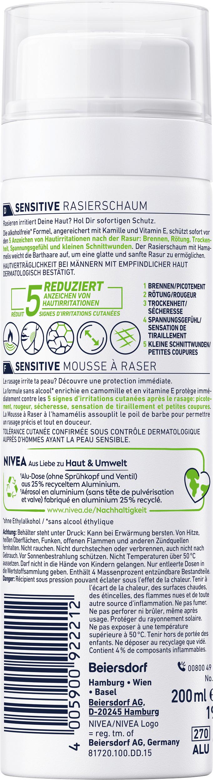 Produktbild NIVEA MEN Sensitive Rasierschaum 2 von 7