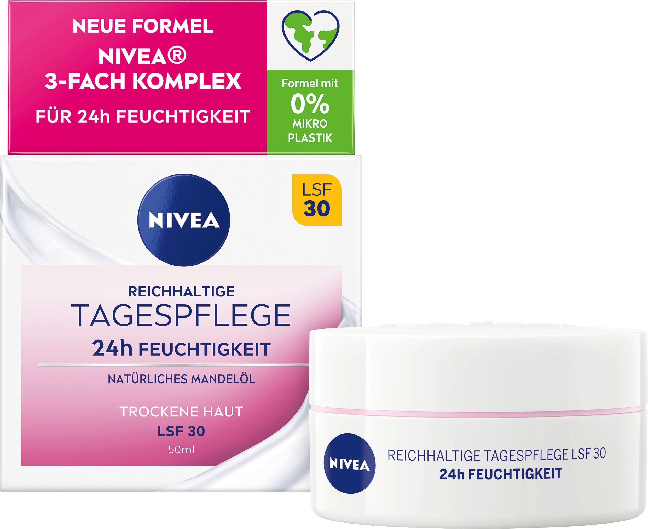 Produktbild NIVEA Reichhaltige Tagespflege 24h Feuchtigkeit Trockene Haut LSF 30 6 von 9