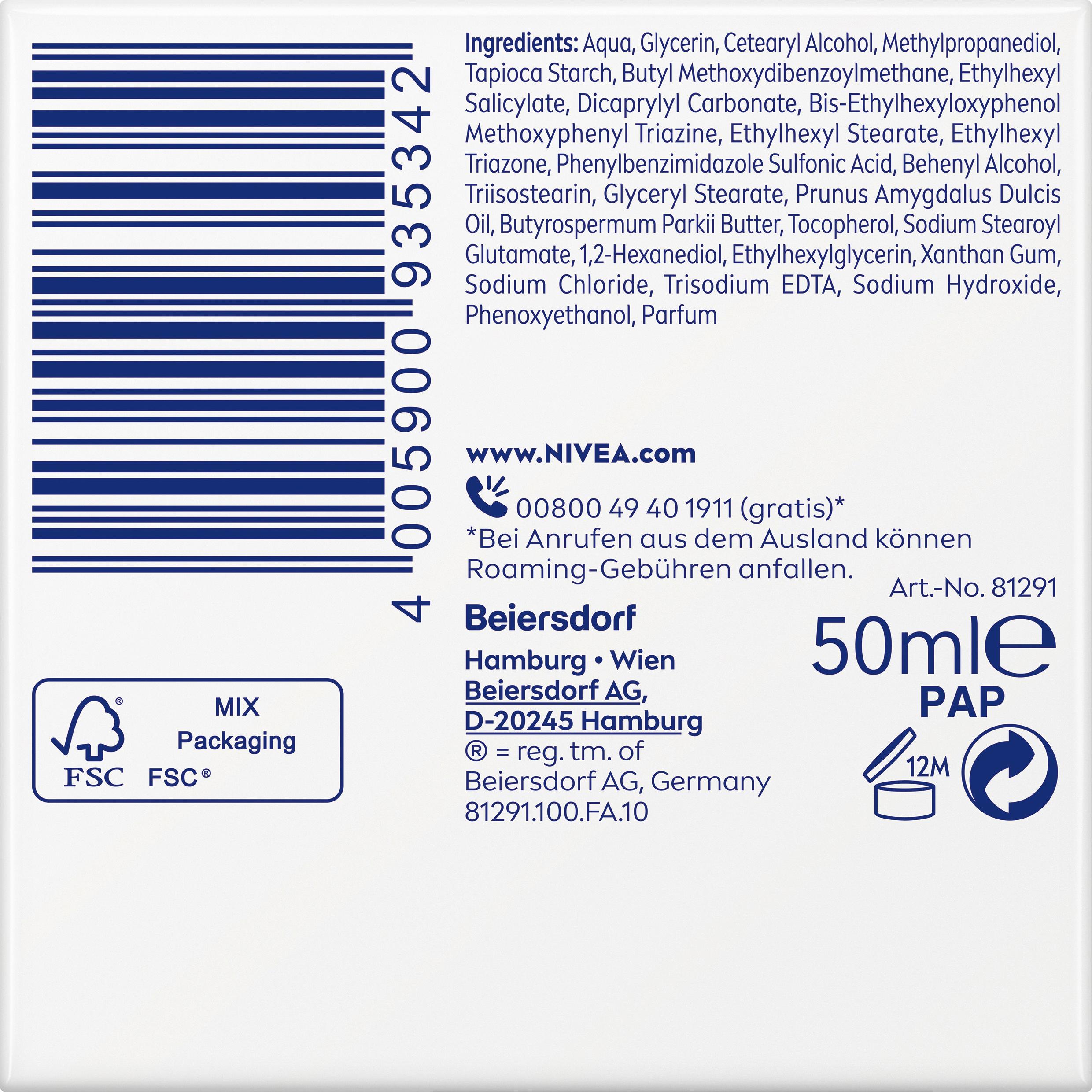Produktbild NIVEA Reichhaltige Tagespflege 24h Feuchtigkeit Trockene Haut LSF 30 3 von 9