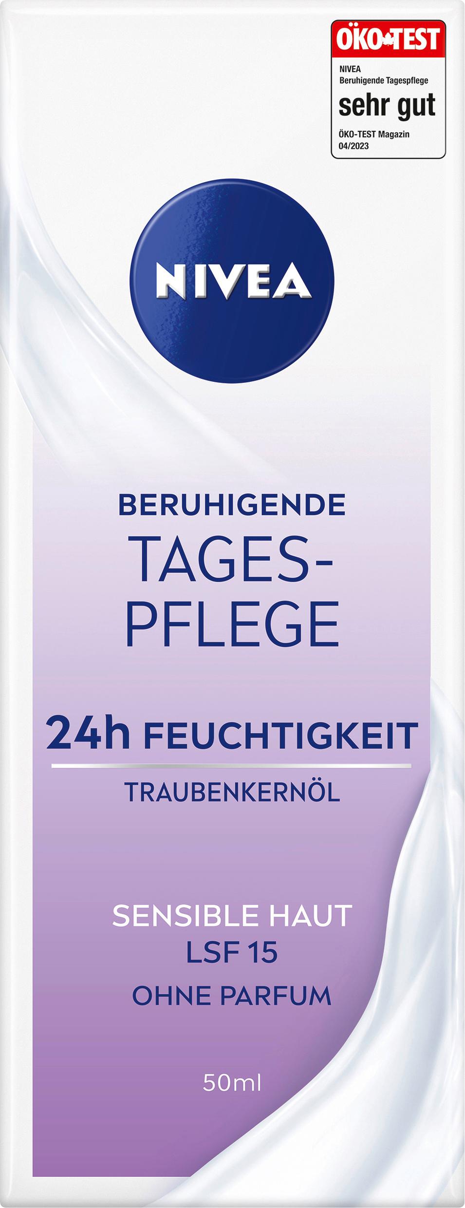 NIVEA Beruhigende Tagespflege 24h Feuchtigkeit Sensible Haut LSF15