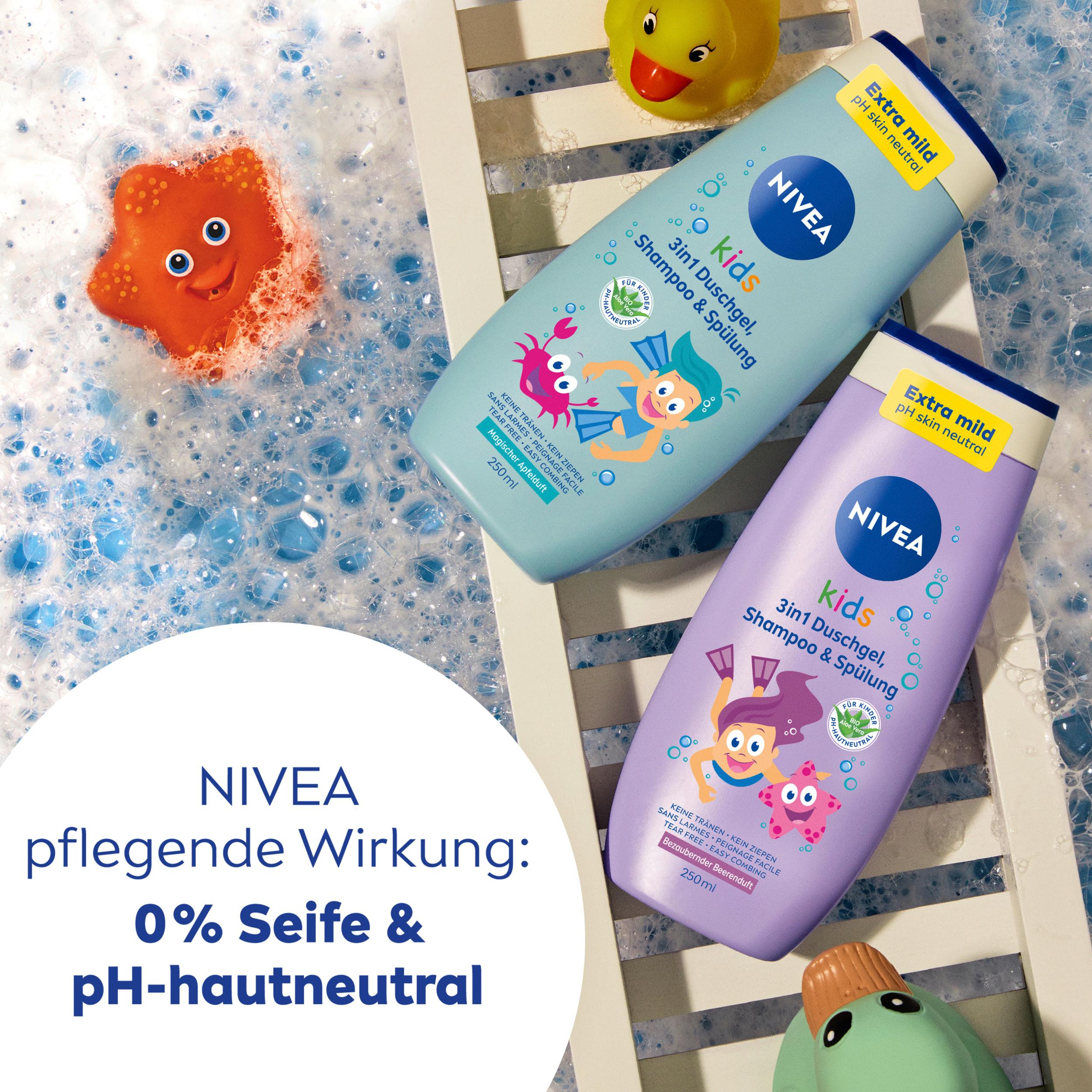 Produktbild NIVEA kids 3in1 Duschgel Shampoo&Spülung Magischer Apfelduft 4 von 6