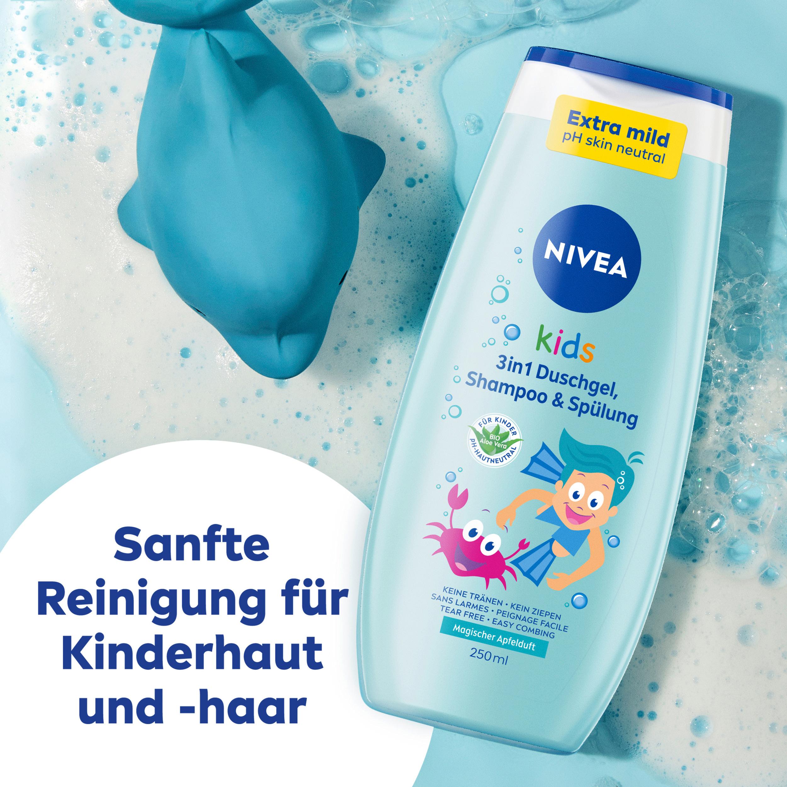 Produktbild NIVEA kids 3in1 Duschgel Shampoo&Spülung Magischer Apfelduft 3 von 6