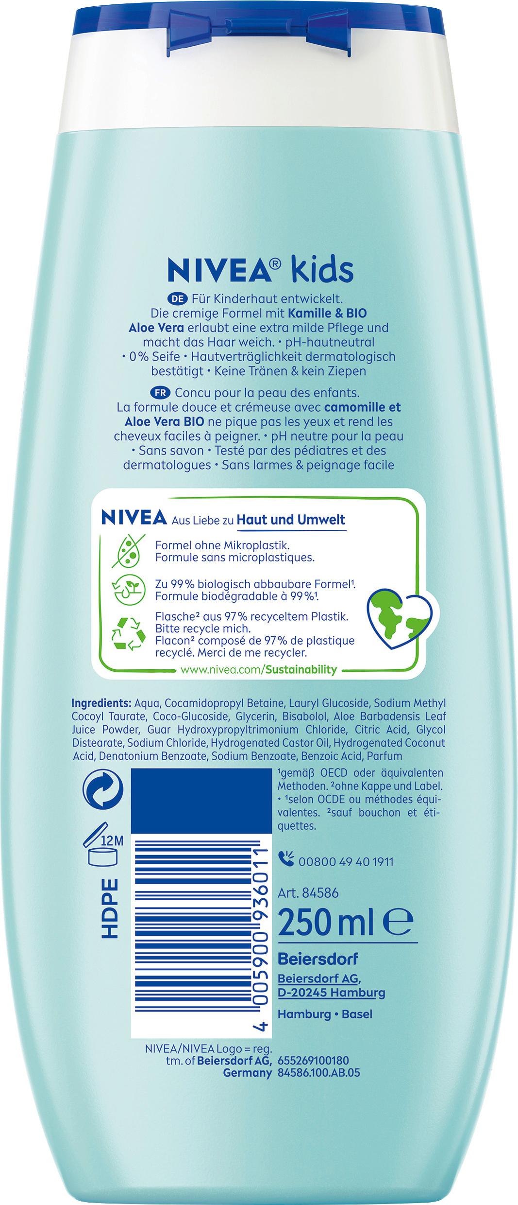 Produktbild NIVEA kids 3in1 Duschgel Shampoo&Spülung Magischer Apfelduft 2 von 6
