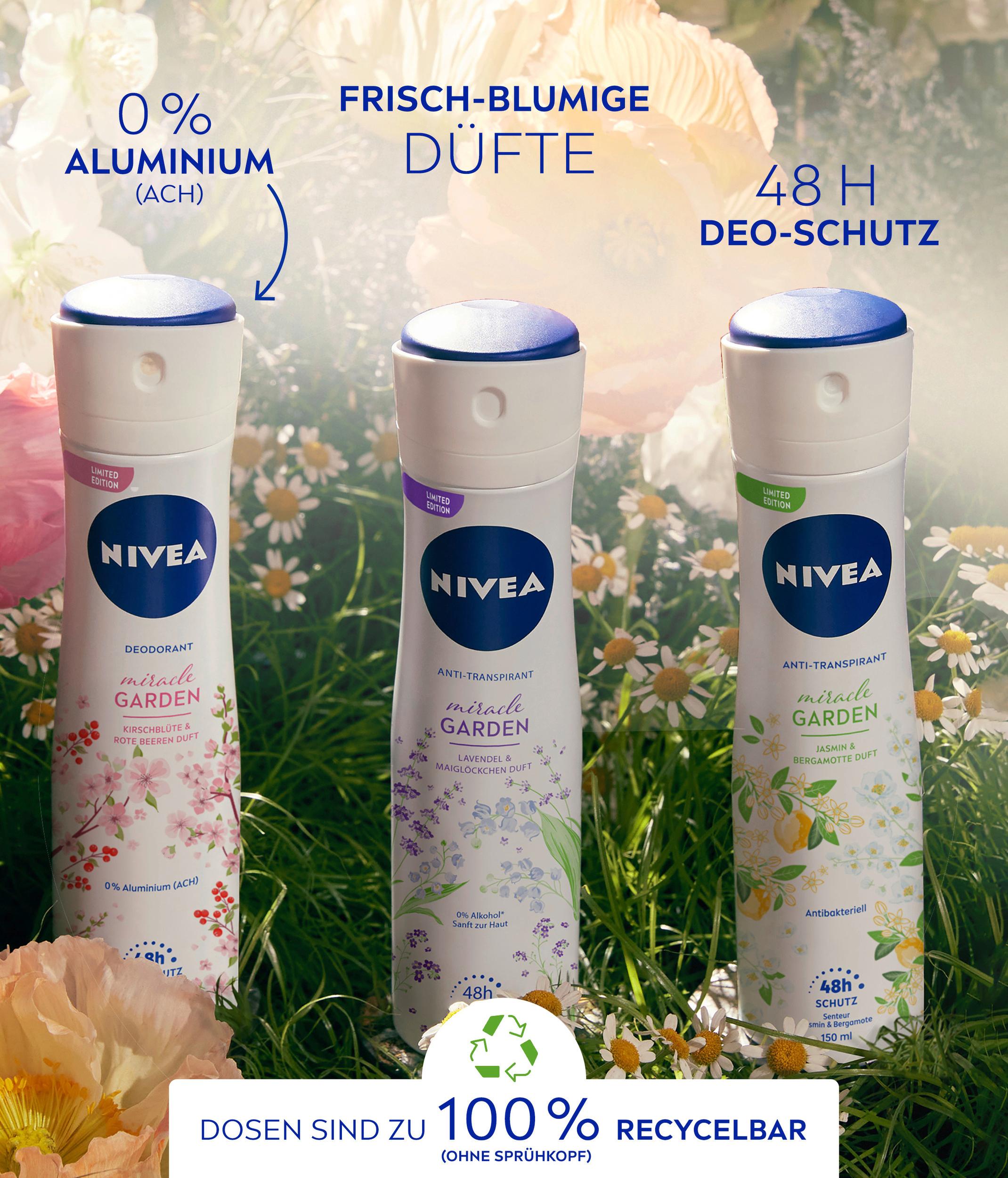 Produktbild NIVEA Deo Spray miracle Garden Kirschblüte 3 von 6