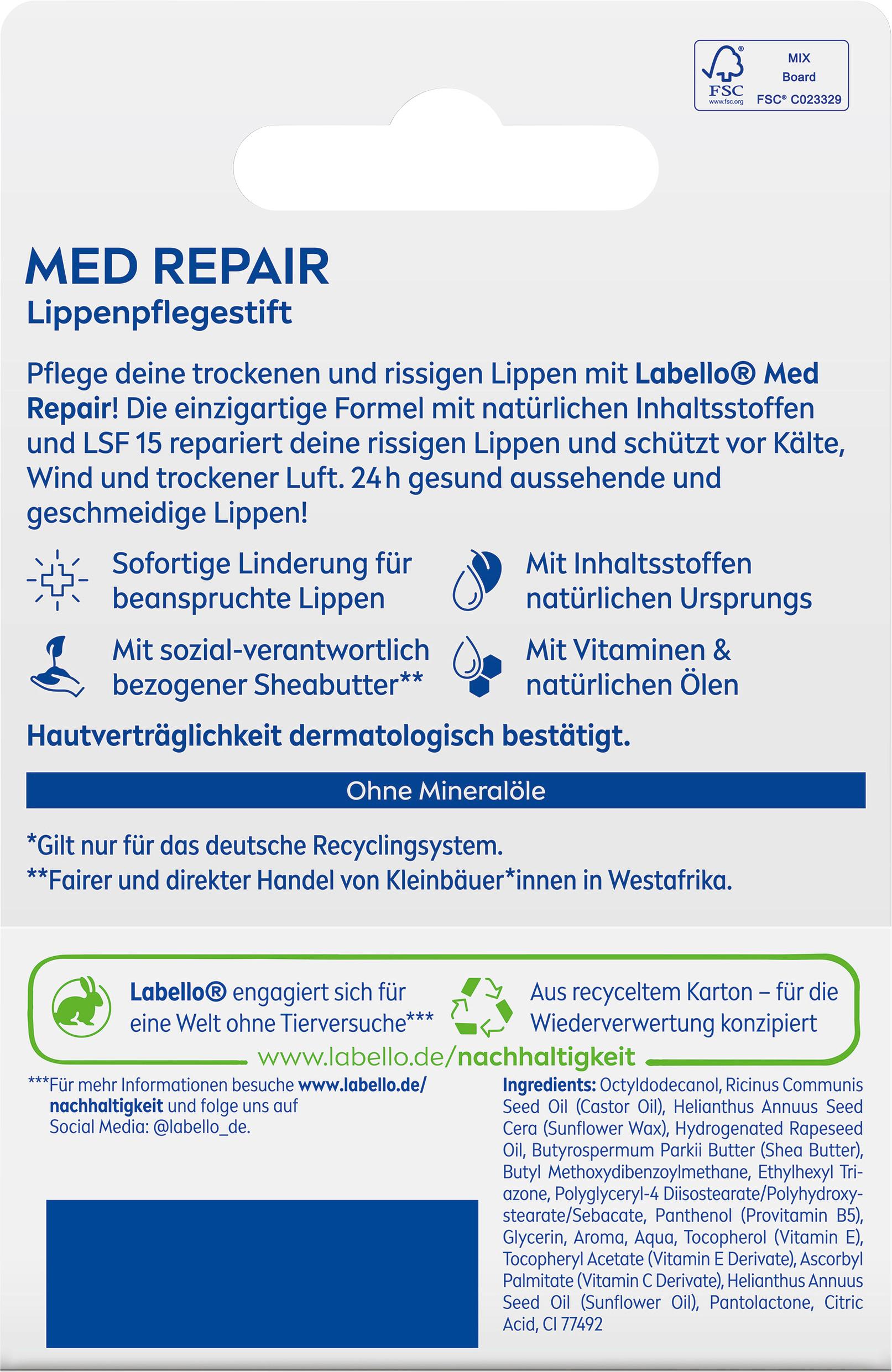 Produktbild Labello Lippenpflege Med Repair 2 von 6