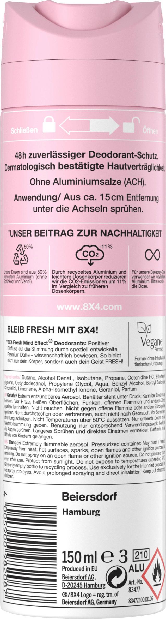 Produktbild 8X4 Deospray No.3 Velvet Blossom 2 von 5