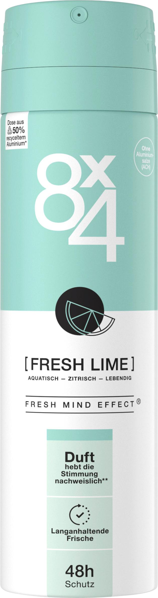 8X4 Deospray No.7 Fresh Lime