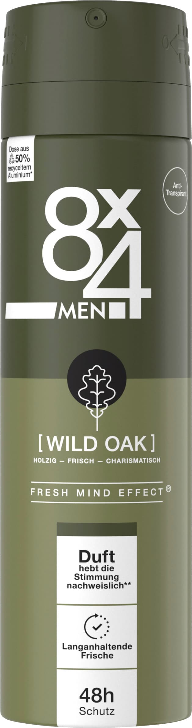 8X4 Men Anti-Transpirant Deospray N°8 Wild Oak