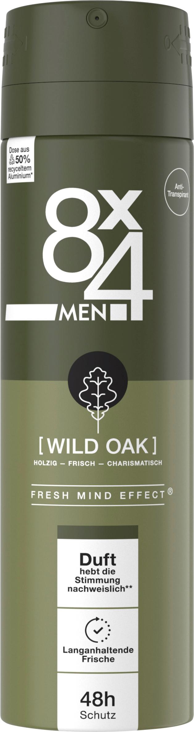 8X4 Men Anti-Transpirant Deospray N°8 Wild Oak