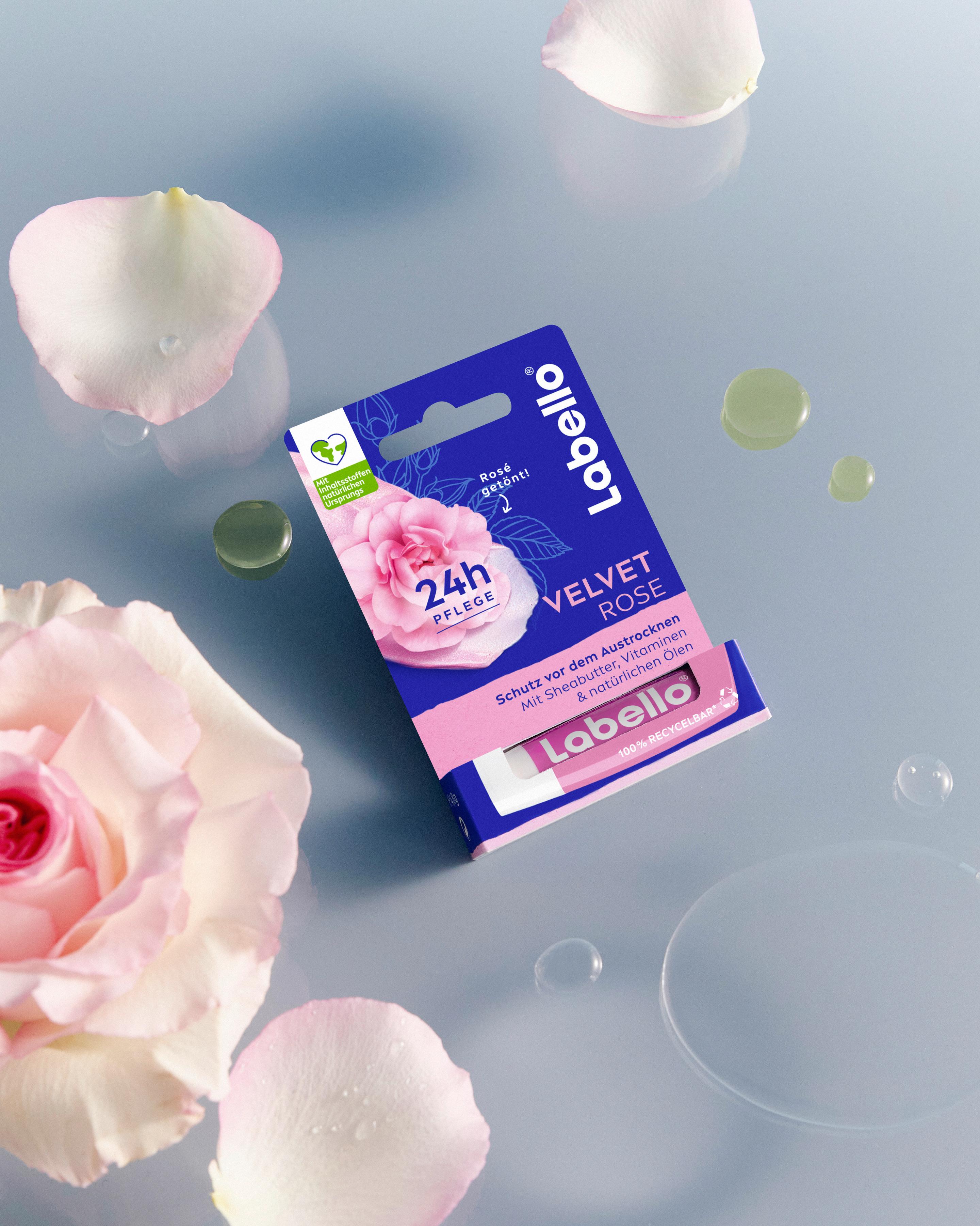 Produktbild Labello Lippenpflege Velvet Rose 3 von 7