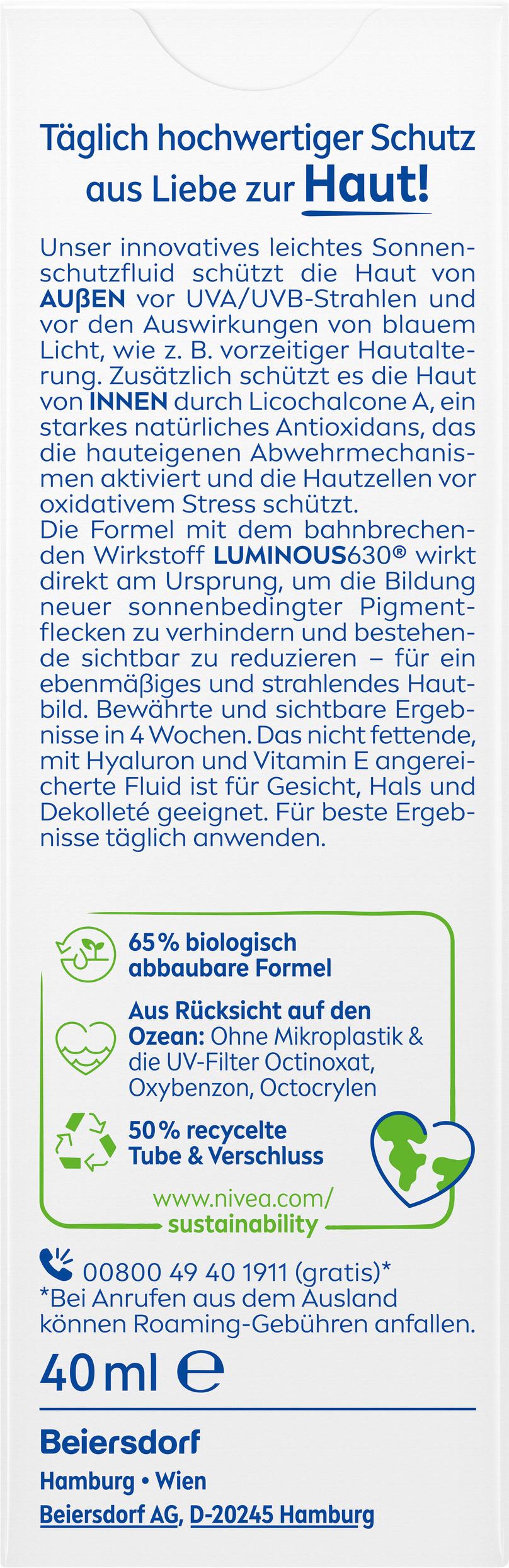Produktbild NIVEA SUN UV Gesicht Experte Anti-Pigmentflecken Sonnenschutz LF50+ 2 von 10