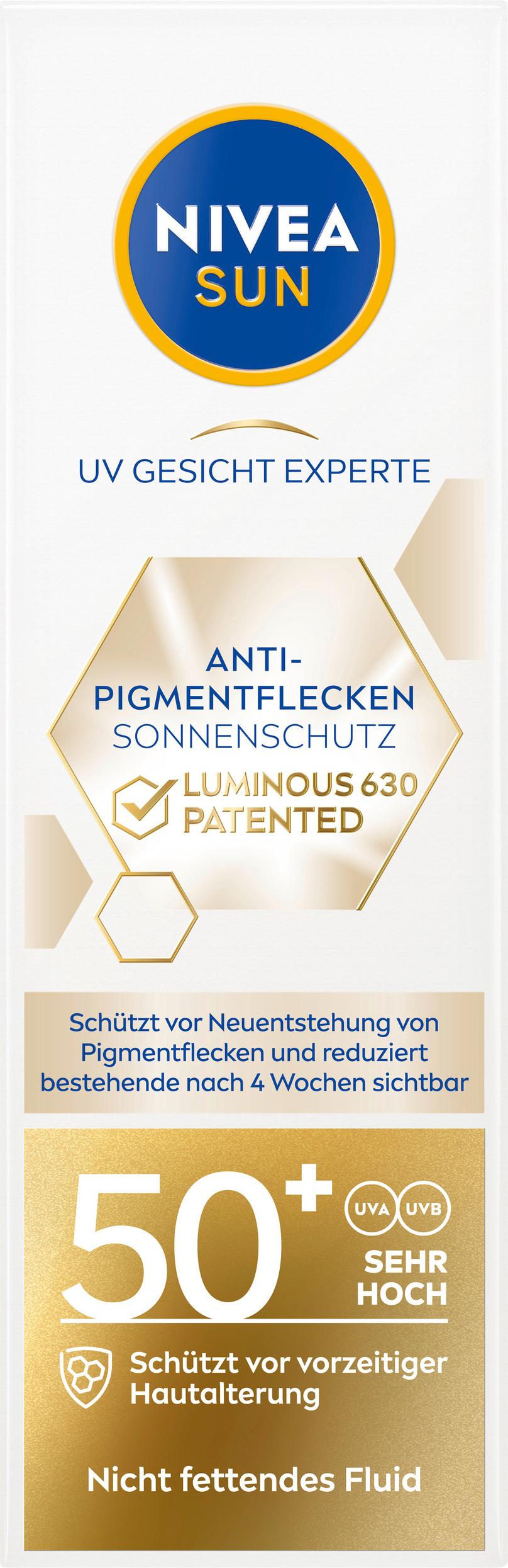 NIVEA SUN UV Gesicht Experte Anti-Pigmentflecken Sonnenschutz LF50+