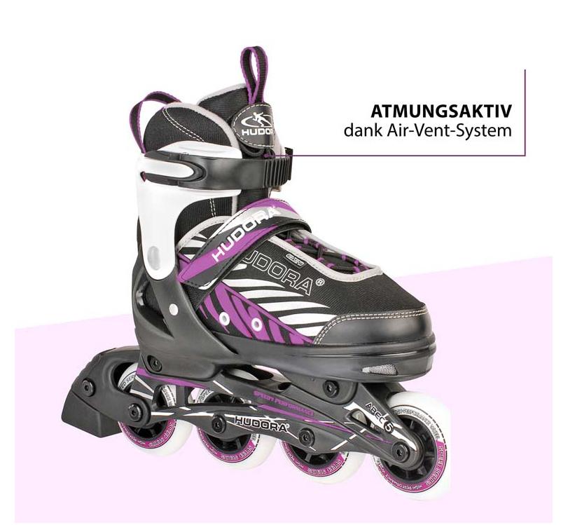 Produktbild HUDORA Kinderinliner Mia, Gr. 29-32, schwarz/lila 4 von 6