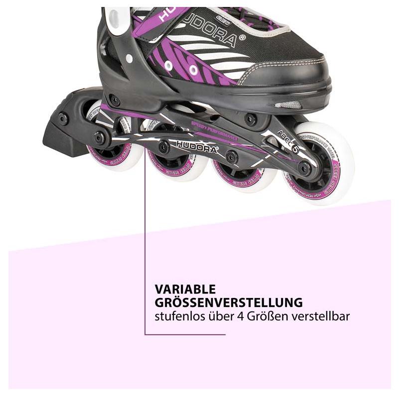 Produktbild HUDORA Kinderinliner Mia, Gr. 29-32, schwarz/lila 5 von 6