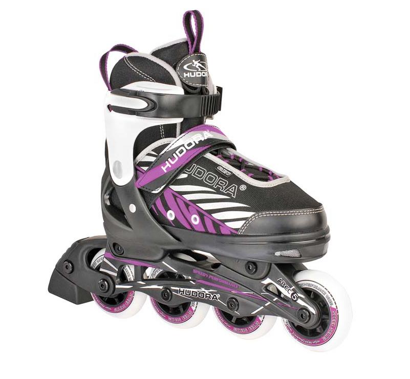 HUDORA Kinderinliner Mia, Gr. 33-36, schwarz/lila
